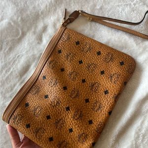 MCM Mcm Bags Authentic Mcm Cognac Visetos Drawstring Bucket Bag